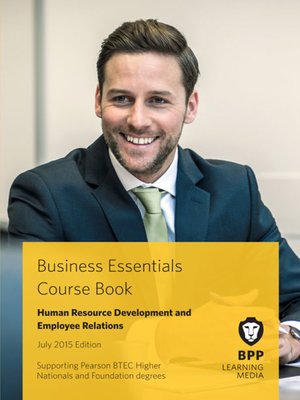 cover image of Human Resource Development and Employee Relations Course Book 2015